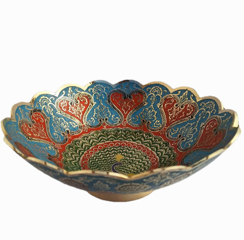 آجیل خوری دورو برنجی میناکاری