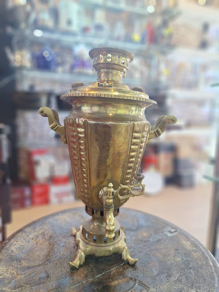 سماور ذغالی برنج روس