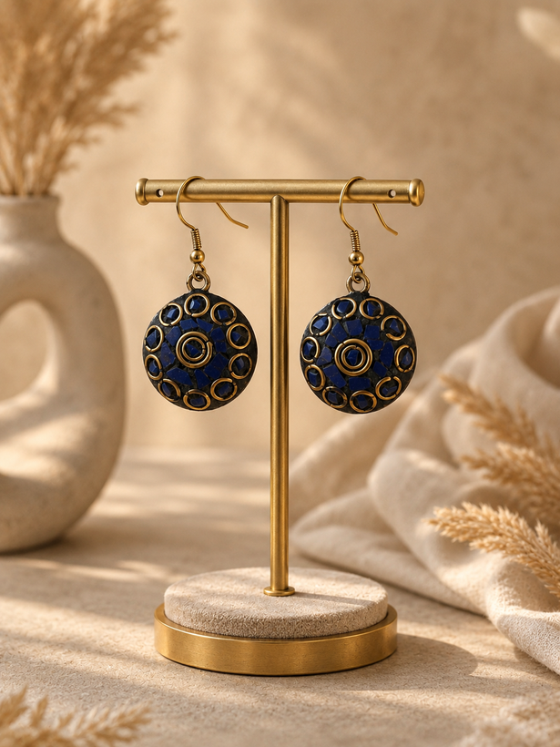 گوشواره آویز «لاجورد»