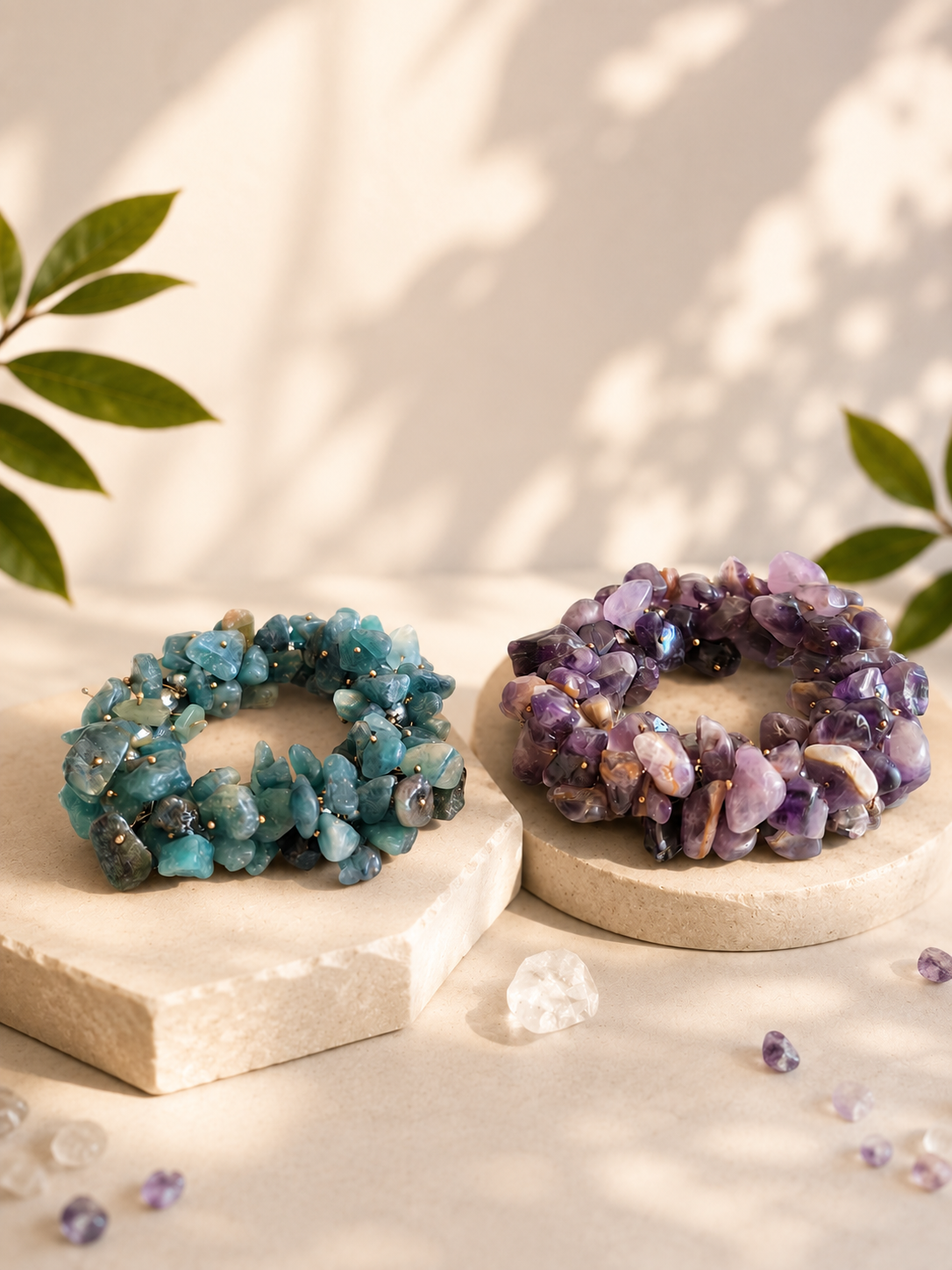 دستبند سنگ طبیعی چیپ (Chip Stone Bracelet)